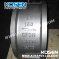 Kosen API Wafer Dual Plate Válvula de retenção de aço fundido
